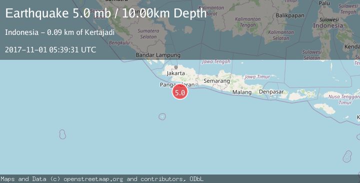 Map of JAVA, INDONESIA