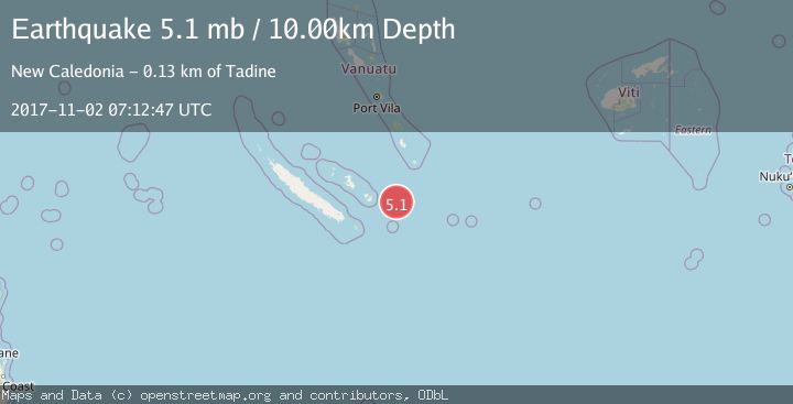 Map of SOUTHEAST OF LOYALTY ISLANDS