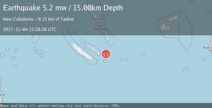 Map of SOUTHEAST OF LOYALTY ISLANDS