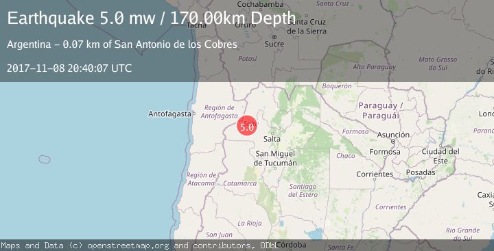 Map of SALTA, ARGENTINA