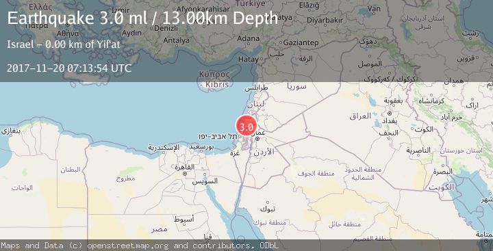 Map of DEAD SEA REGION