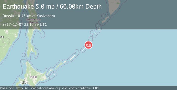 Map of KURIL ISLANDS