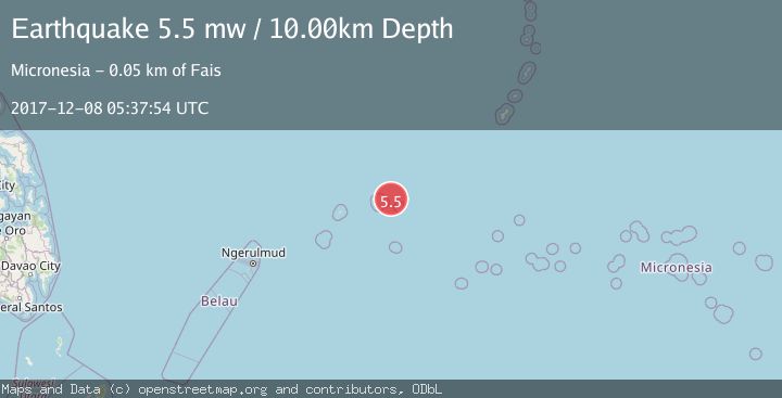 Map of STATE OF YAP, MICRONESIA