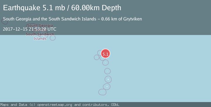 Map of SOUTH SANDWICH ISLANDS REGION
