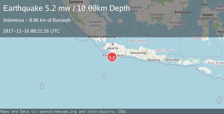 Map of JAVA, INDONESIA