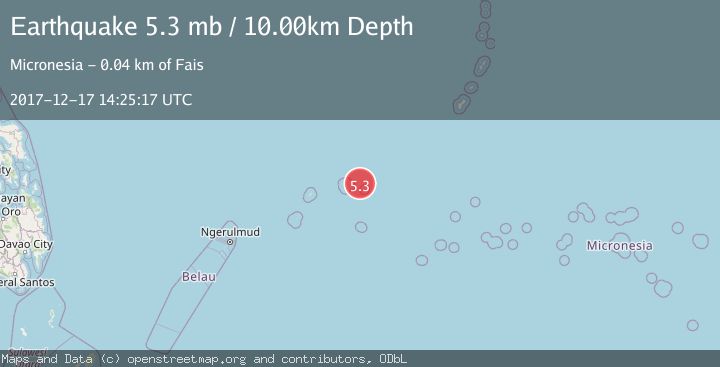 Map of STATE OF YAP, MICRONESIA