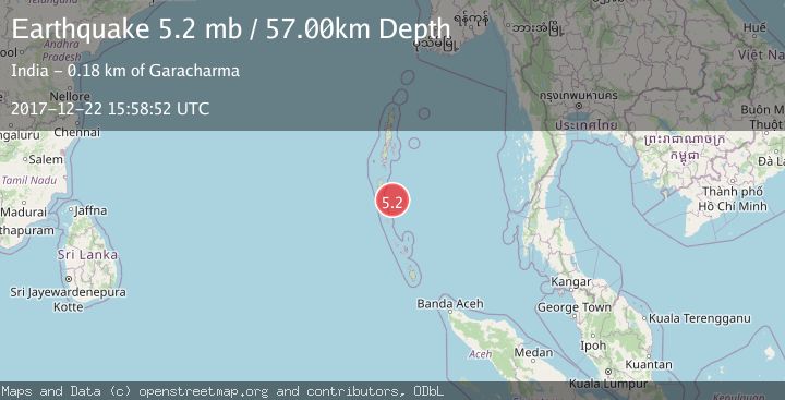 Map of ANDAMAN ISLANDS, INDIA REGION