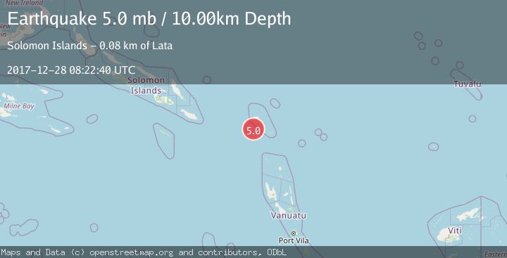 Map of SANTA CRUZ ISLANDS
