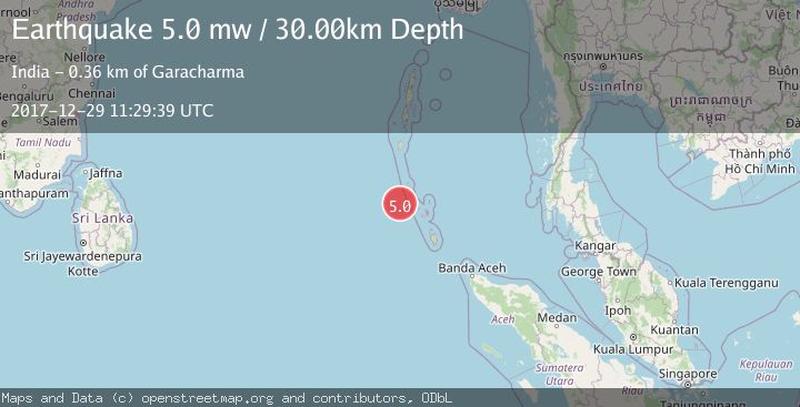 Map of NICOBAR ISLANDS, INDIA REGION