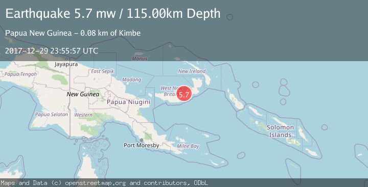 Map of NEW BRITAIN REGION, P.N.G.