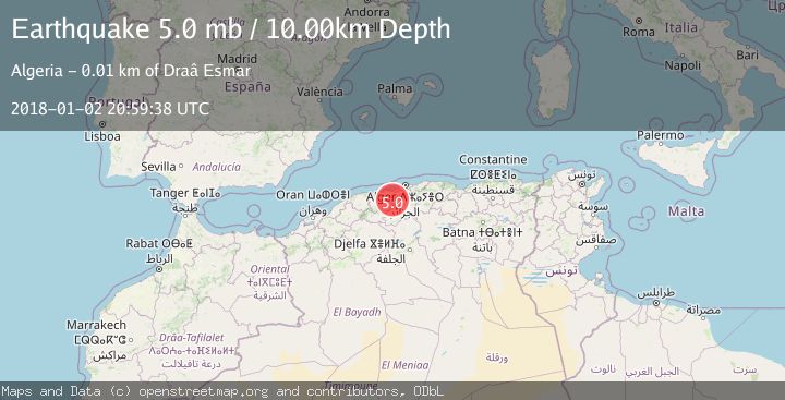 Map of NORTHERN ALGERIA