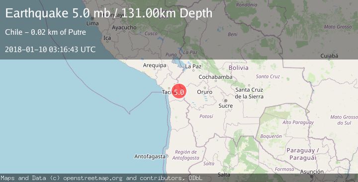 Map of TARAPACA, CHILE