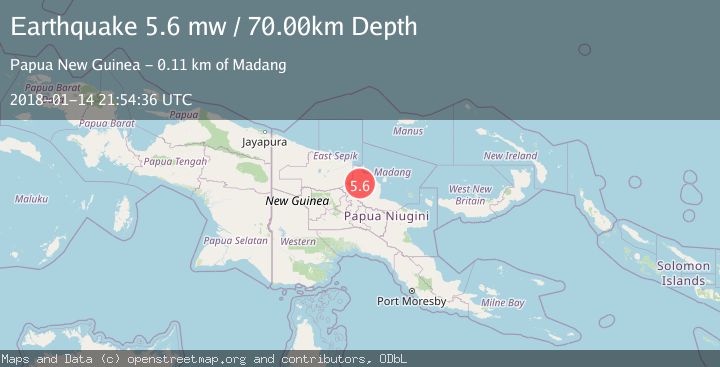 Map of NEAR N COAST OF NEW GUINEA, PNG.