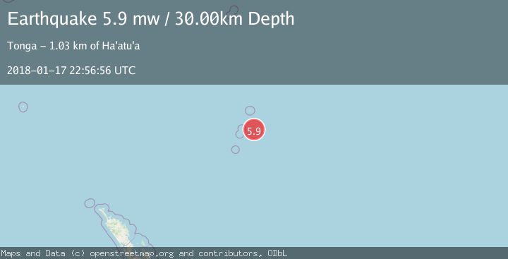 Map of KERMADEC ISLANDS, NEW ZEALAND