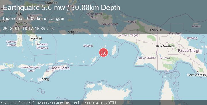 Map of KEP. TANIMBAR REGION, INDONESIA