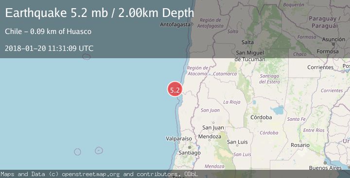 Map of OFFSHORE ATACAMA, CHILE