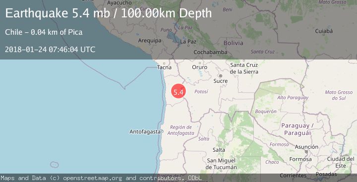 Map of TARAPACA, CHILE