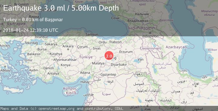 Map of EASTERN TURKEY