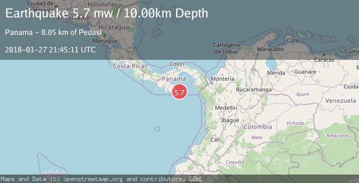 Map of SOUTH OF PANAMA