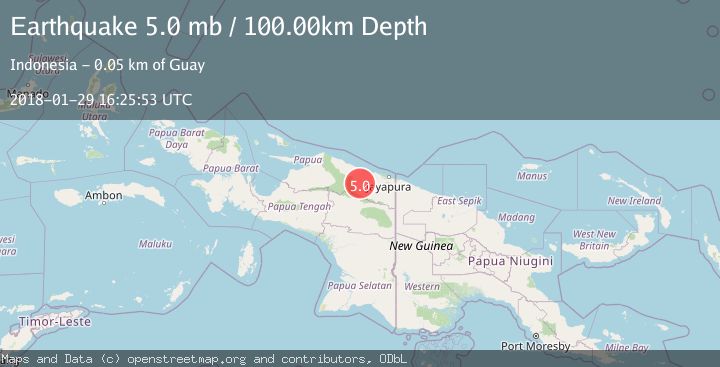 Map of NEAR N COAST OF PAPUA, INDONESIA