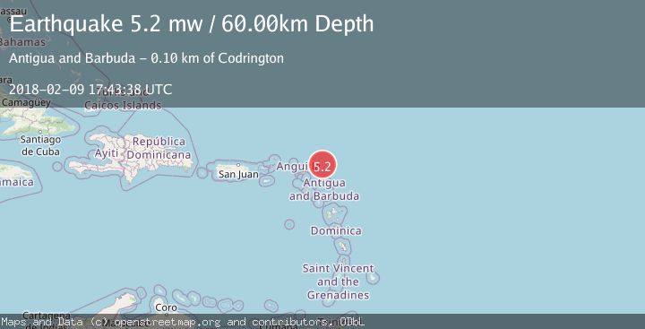 Map of ANTIGUA AND BARBUDA REGION