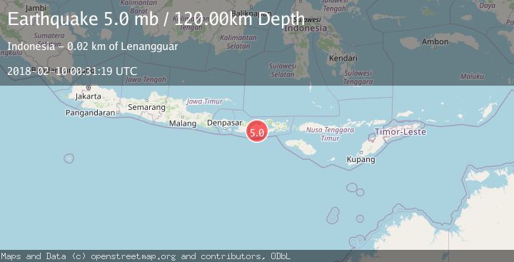 Map of SUMBAWA REGION, INDONESIA