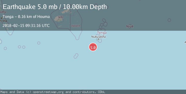 Map of SOUTH OF FIJI ISLANDS