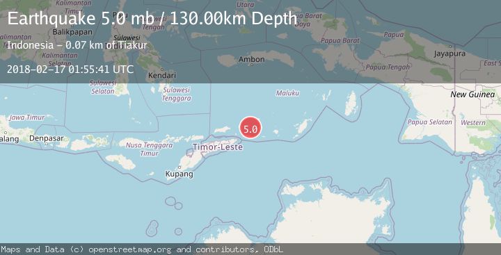 Map of KEPULAUAN BARAT DAYA, INDONESIA
