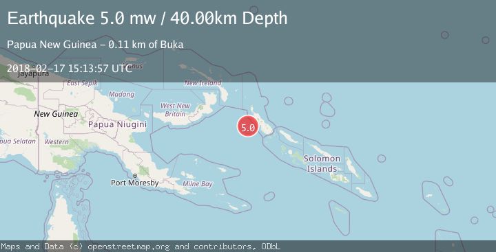 Map of BOUGAINVILLE REGION, P.N.G.