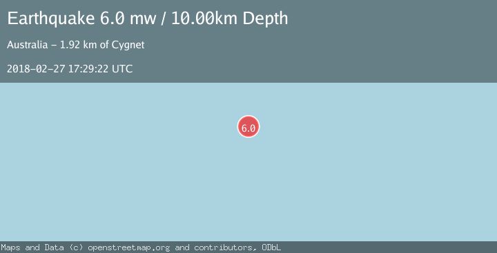 Map of WEST OF MACQUARIE ISLAND