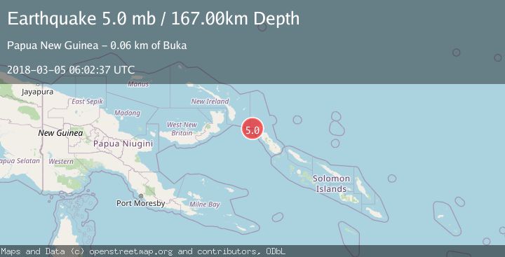 Map of BOUGAINVILLE REGION, P.N.G.