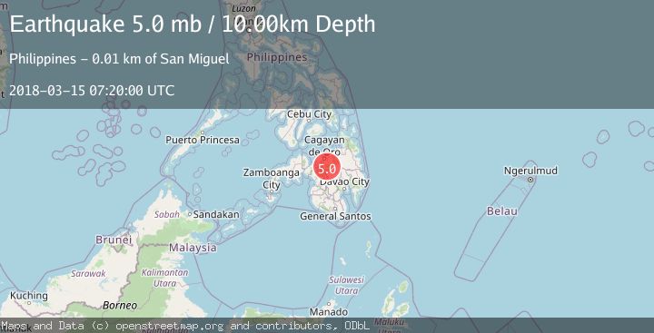 Map of MINDANAO, PHILIPPINES