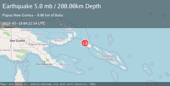 Map of BOUGAINVILLE REGION, P.N.G.