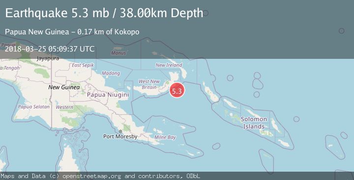 Map of NEW BRITAIN REGION, P.N.G.