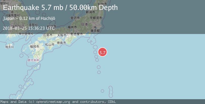 Map of IZU ISLANDS, JAPAN REGION