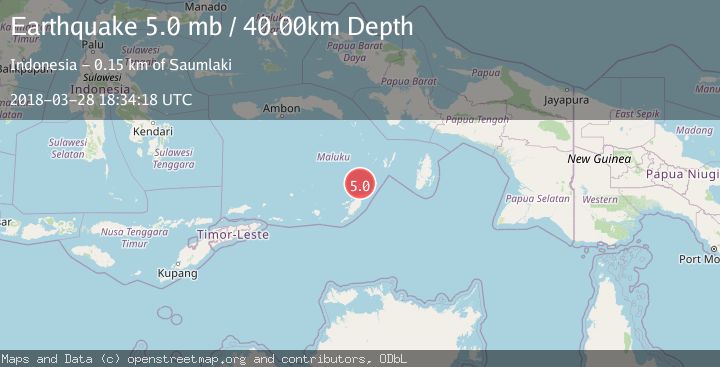 Map of KEP. TANIMBAR REGION, INDONESIA
