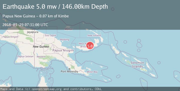 Map of NEW BRITAIN REGION, P.N.G.