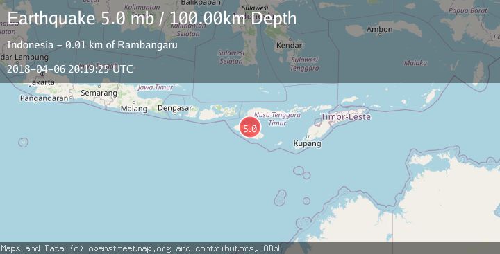 Map of SUMBA REGION, INDONESIA