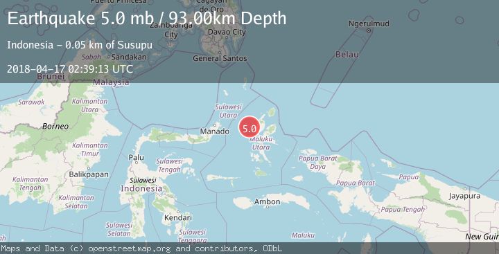 Map of HALMAHERA, INDONESIA