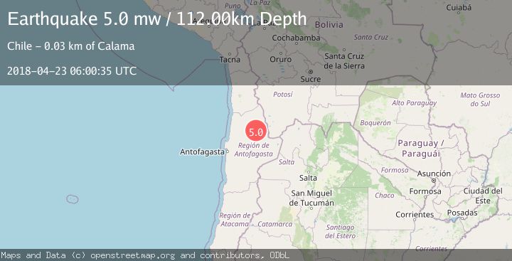 Map of ANTOFAGASTA, CHILE