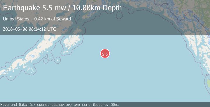 Map of GULF OF ALASKA