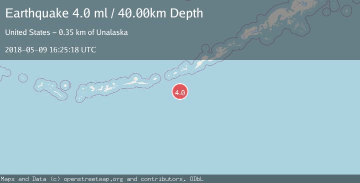 Map of FOX ISLANDS, ALEUTIAN ISLANDS