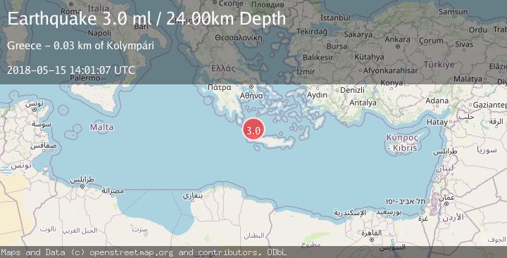 Map of CRETE, GREECE