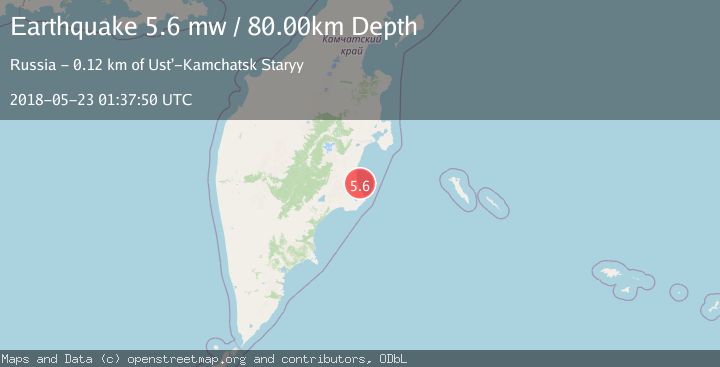 Map of NEAR EAST COAST OF KAMCHATKA