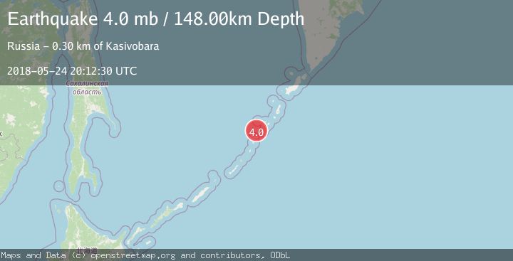 Map of KURIL ISLANDS
