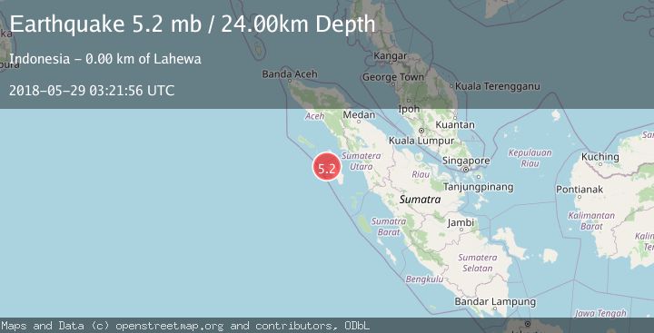 Map of NIAS REGION, INDONESIA