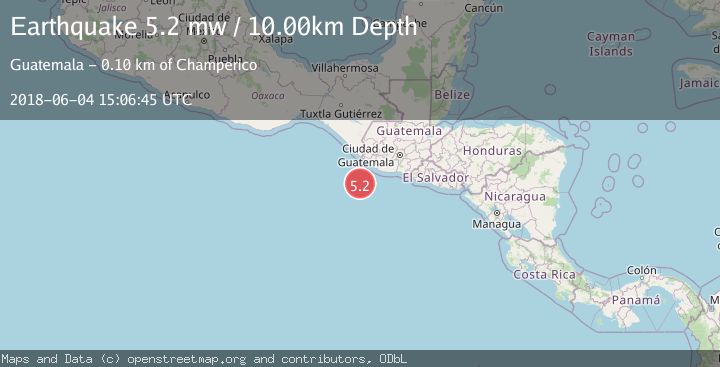 Map of OFF THE COAST OF GUATEMALA