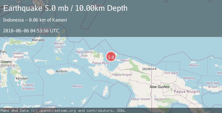 Map of BIAK REGION, INDONESIA