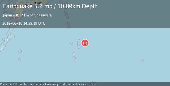 Map of BONIN ISLANDS, JAPAN REGION