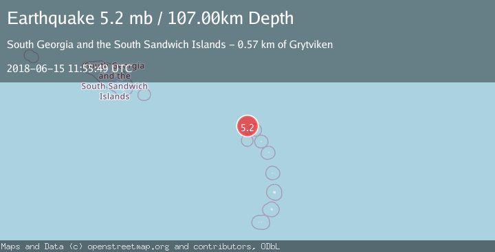 Map of SOUTH SANDWICH ISLANDS REGION